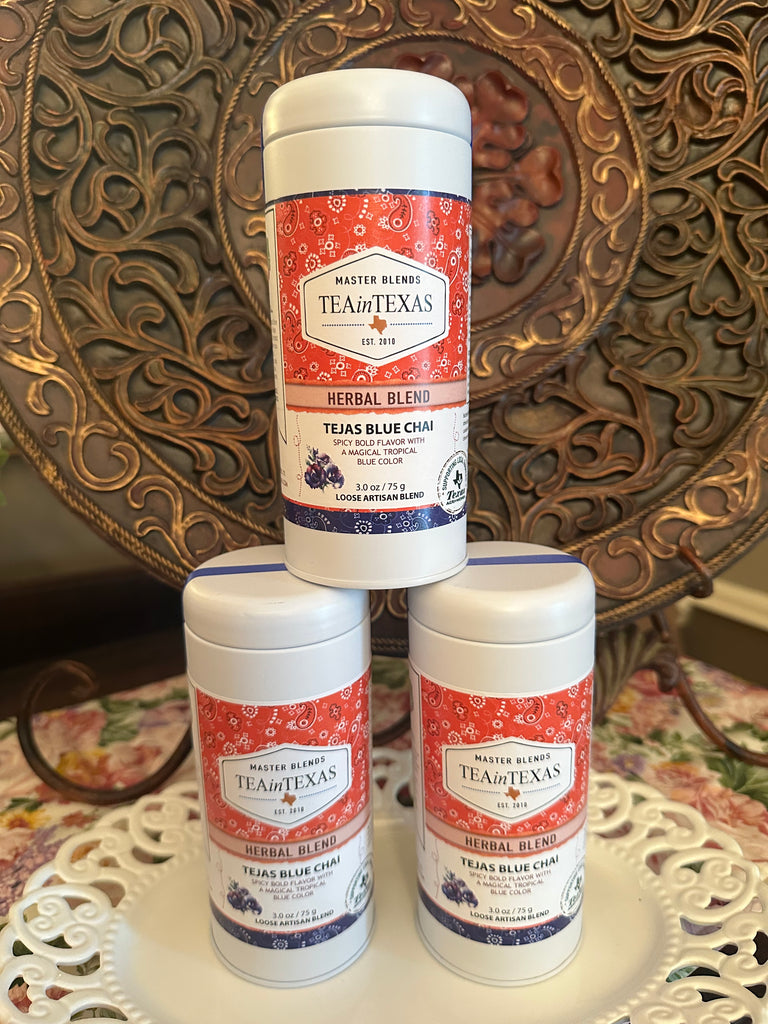 Tejas Blue Chai Herbal Tea | Caffeine-Free | TEAinTEXAS – TEAinTEXAS